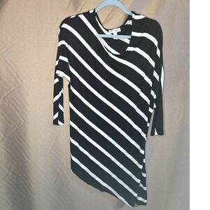 Dressbarn, Black, White, Dress, Size: L